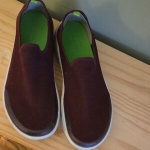Burgundy Slip-On Sneakers